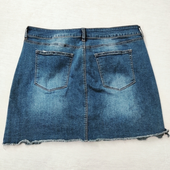 RICKI'S light blue mini skirt size 16 - Picture 2 of 6